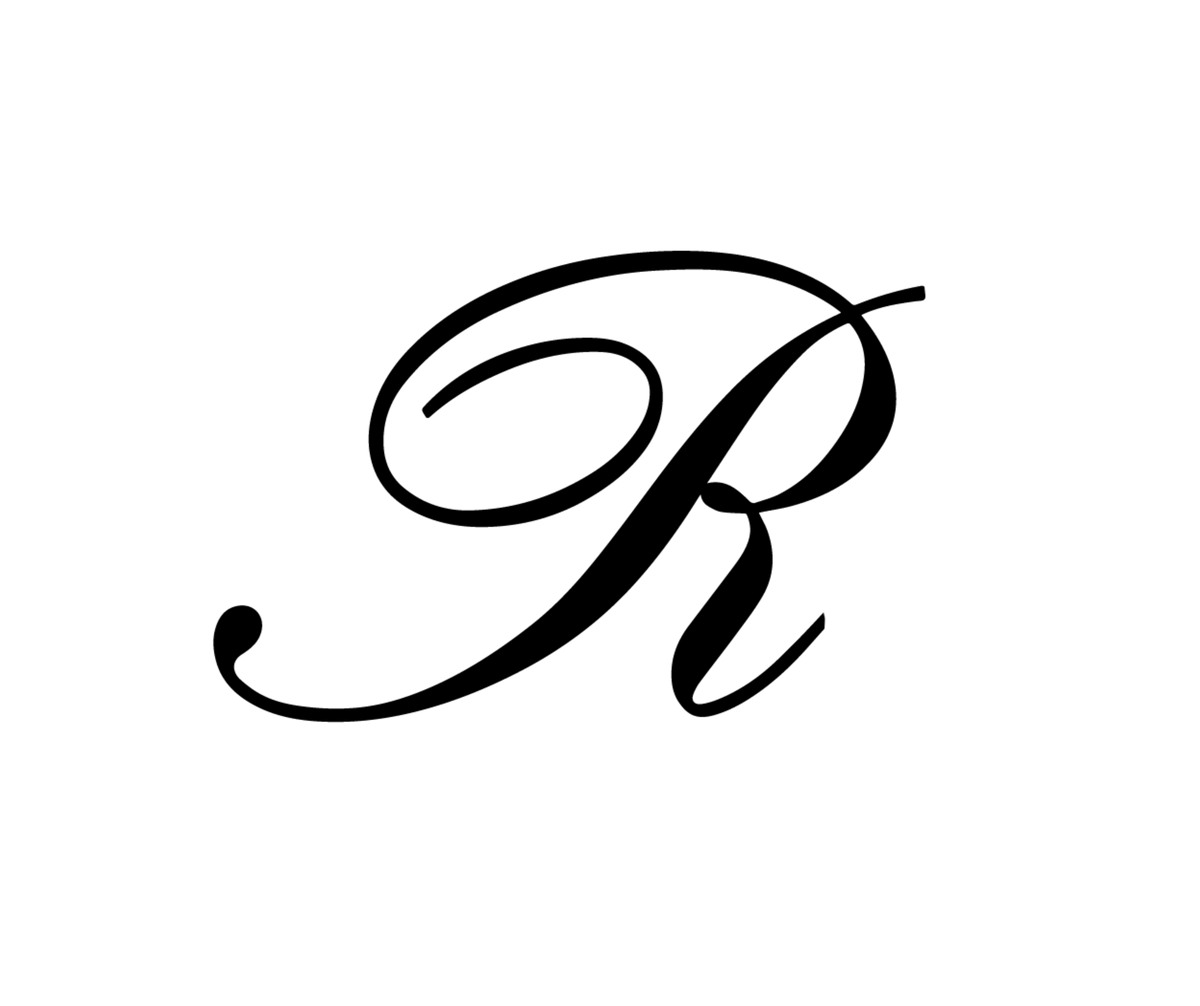 Reserve apparel signature R logo with transparent background